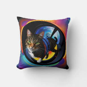 Cat Space Traveller Cushion Kissen