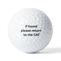 Cat Spaß Golf Ball, Funny Cat Golf Ball