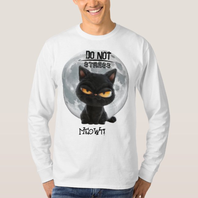 Cat-Spaß "Nicht betäuben" T-Shirt (Vorderseite)