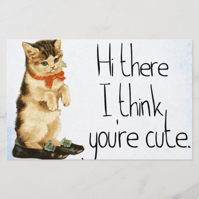 Cat Sprichwort Briefpapier (Vorderseite)