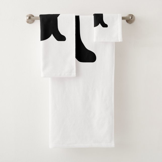 Cat Sprichwort Hello Badhandtuch Set (Insitu)