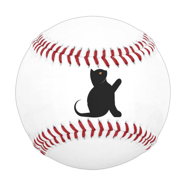 Cat Sprichwort Hello Baseball (Rückseite)