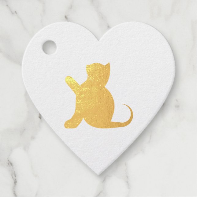 Cat Sprichwort Hello Geschenkanhänger (Vorderseite)