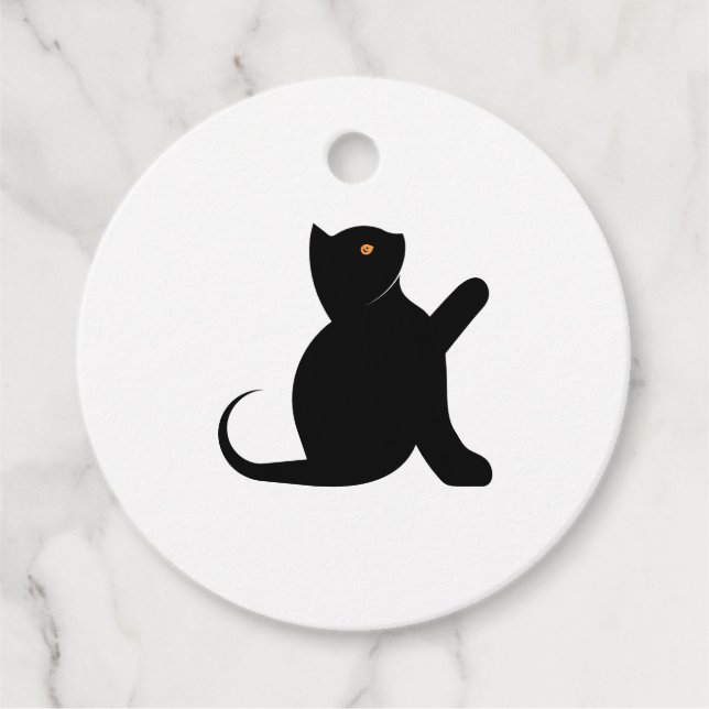 Cat Sprichwort Hello Geschenkanhänger (Vorderseite)