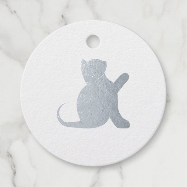Cat Sprichwort Hello Geschenkanhänger (Vorderseite)