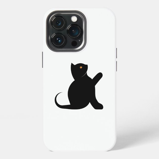 Cat Sprichwort Hello iPhone 13 Pro Hülle (Hinten)