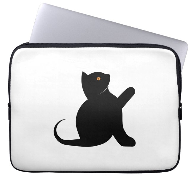 Cat Sprichwort Hello Laptopschutzhülle (Vorderseite)