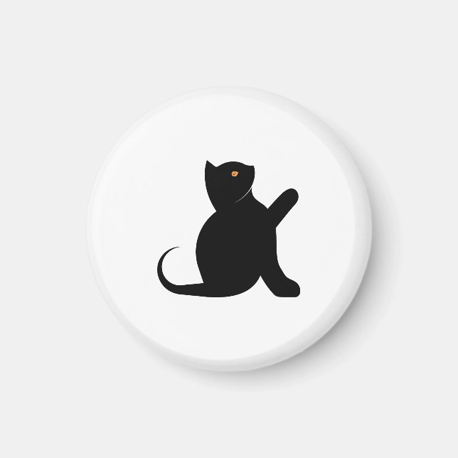 Cat Sprichwort Hello Magnet (Vorne)