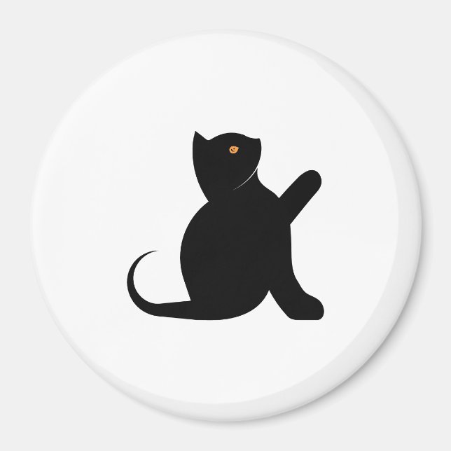 Cat Sprichwort Hello Magnet (Vorne)