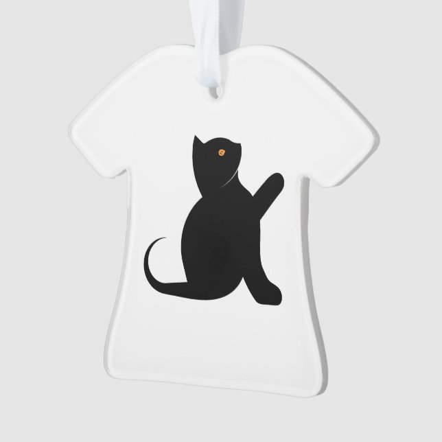 Cat Sprichwort Hello Ornament (Vorderseite)