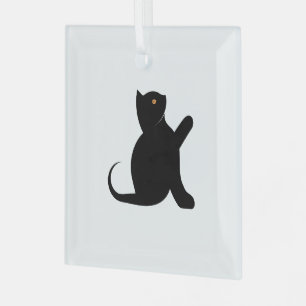 Cat Sprichwort Hello Ornament Aus Glas
