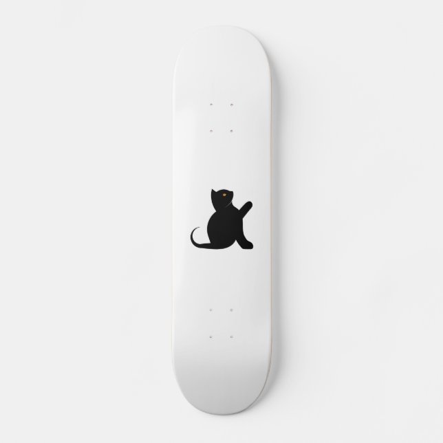 Cat Sprichwort Hello Skateboard (Vorderseite)