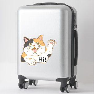 Cat Sprichwort Hi Vinyl Sticker, Katze Sticker