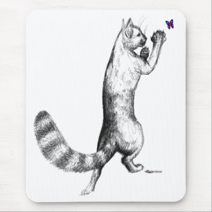 Cat Springing Mousepad