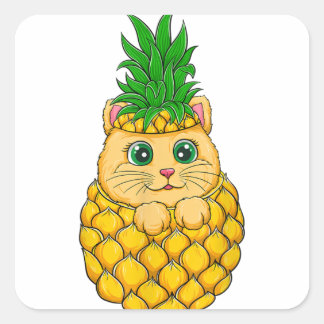 Cat Squares Sticker - Niedliches Geschenk Idee