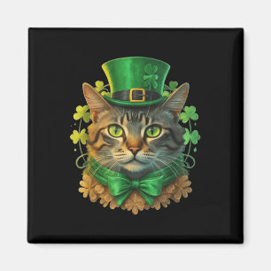 Cat St Patricks Tag der Patricks Männer Frauen Kin Magnet