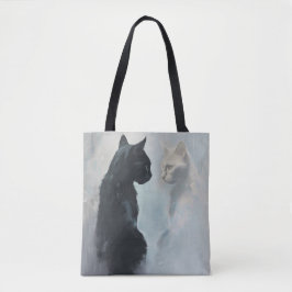 Cat Stare Tote Bag Umverpackung für Katzen Liebhab Tasche