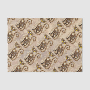 Cat Steampunk Vintag Retro Style Machine Seidenpapier
