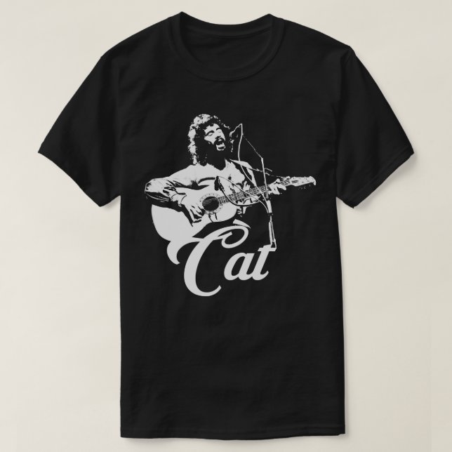Cat Stevens - Pochoir blanc T-shirt essentiel.png (Design vorne)