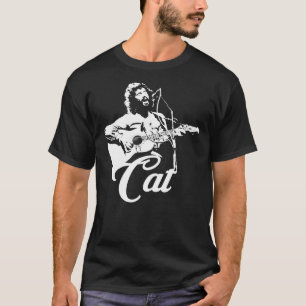Cat Stevens - White Stencil Wesentlichen T-Shirt