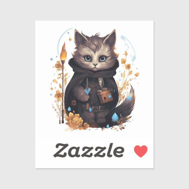 Cat Sticker Set für Geschenke und Handwerkskunst (Blatt)