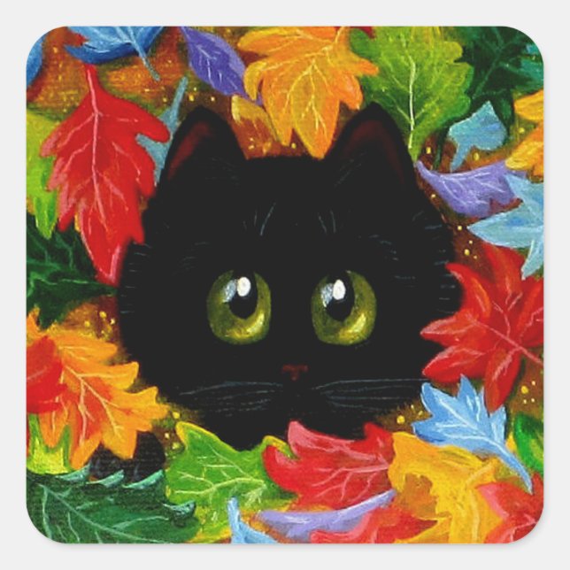 Cat Stickers Creationarts fallen (Vorderseite)