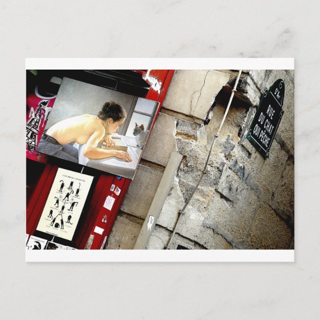 Cat Street - Paris Postkarte (Vorderseite)