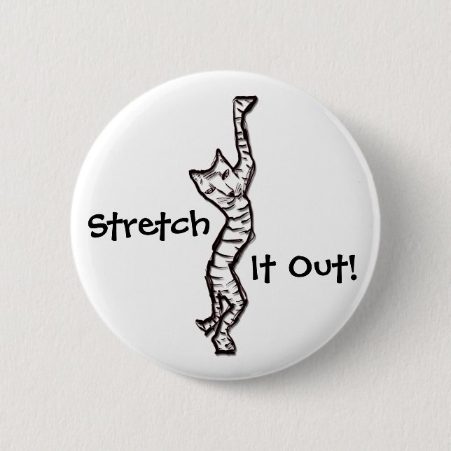 Cat Stretch! Button (Vorderseite)