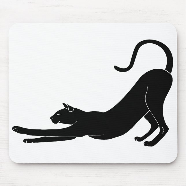 Cat Stretching Mousepad (Vorne)