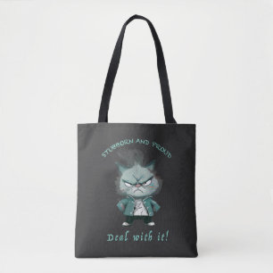 Cat Stubborn kümmert sich um Niedlichen, erstaunli Tasche
