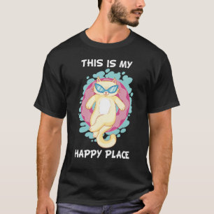 Cat Summer Holiday Baden Relaxen Schwimmbad Hoop T-Shirt