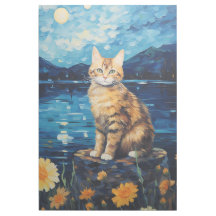 Cat Sunflowers