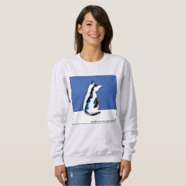 Cat Sweatshirt Blue