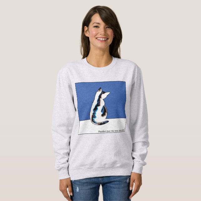 Cat Sweatshirt Blue (Vorne ganz)