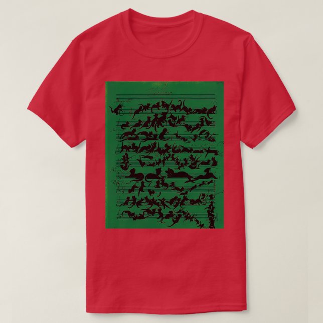 Cat Symphony Graphic T-Shirt (Design vorne)