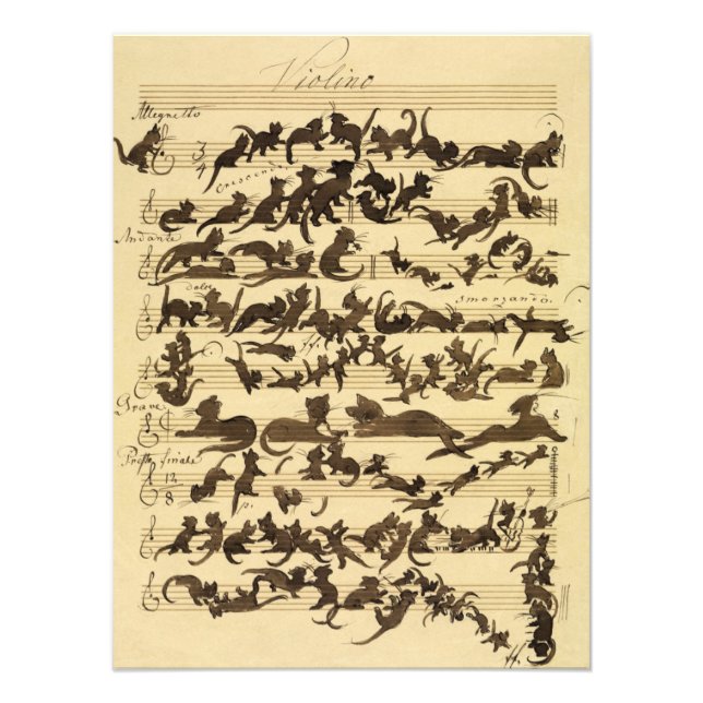 Cat Symphony von Moritz von Schwind Fotodruck (Vorne)