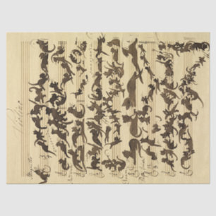 Cat Symphony von Moritz von Schwind Seidenpapier