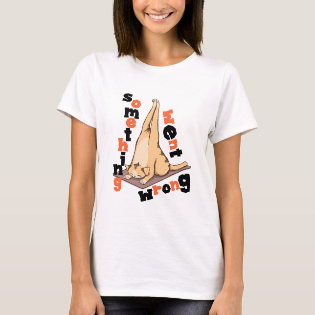 Cat T - Shirt Yoga (Vorderseite)