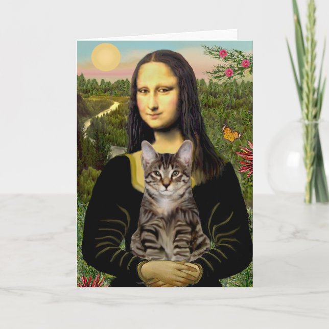 CAT (Tabby) - Mona Lisa Karte (Vorderseite)