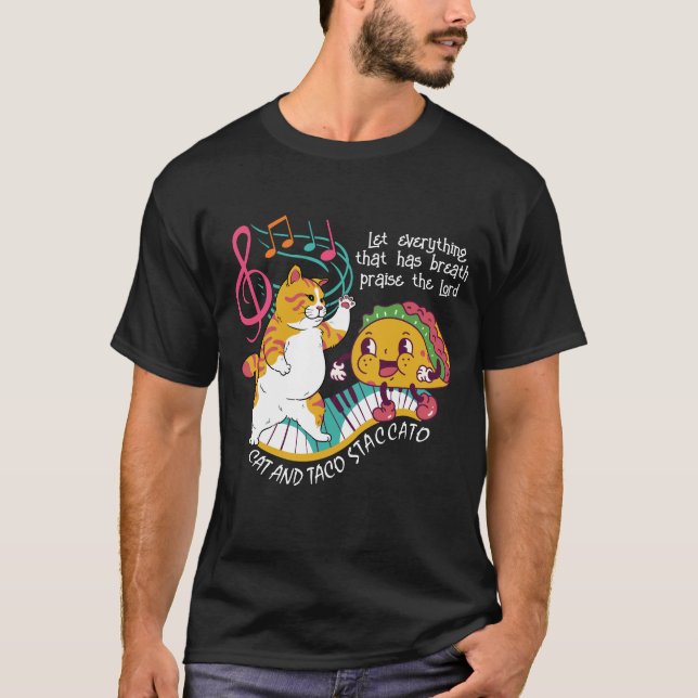 CAT TACO STACCATO CHRISTLICH T-Shirt (Vorderseite)