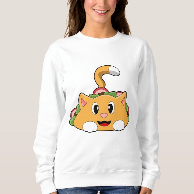 Cat Taco Sweatshirt (Vorderseite)