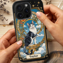 Cat Tarot Card Personalisiert iPhone 16 Pro Fall