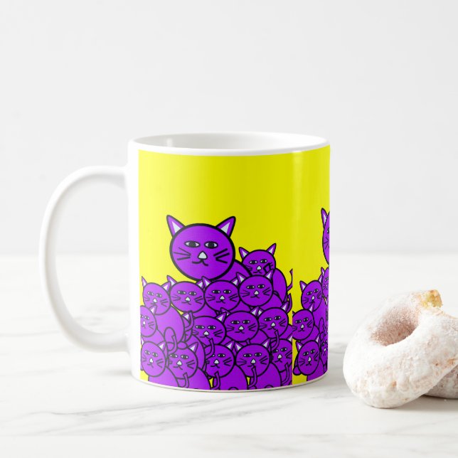 Cat-Tasse Kaffeetasse (Mit Donut)