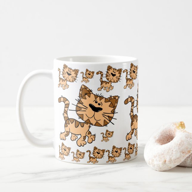 Cat-Tasse Kaffeetasse (Mit Donut)