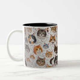 Cat-Tasse Zweifarbige Tasse
