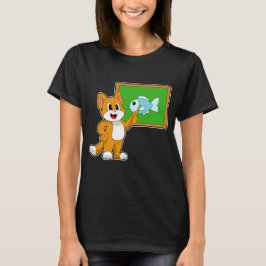 Cat Teacher Pointer Fish T-Shirt