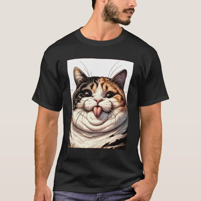 Cat Tease Meme Funny Kitty Iconic Meme T-Shirt (Vorderseite)