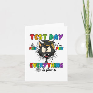 Cat Test Day Es ist schön Im schönen Alles ist gut Karte