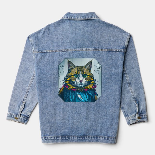 Cat That Ate The Canary Feathers | Wearable Art (Verso)