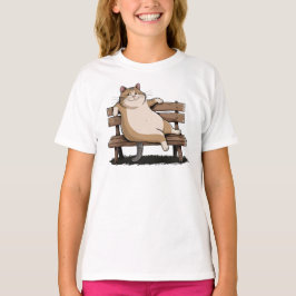 Cat the Bench Sitter T-Shirt